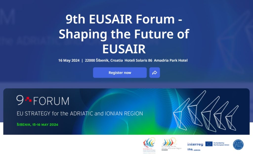 Πρόσκληση σε Διεθνή Δράση επιχειρηματικών συναντήσεων του Enterprise Europe Network (EEN B2B) κατά τη διάρκεια του φόρουμ EUSAIR στο Σίμπενικ της Κροατίας στις 16 Μαΐου 2024.