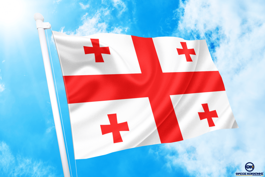 γεωργία-σημαια-κοκκωνης-σημαιες-georgia-flag