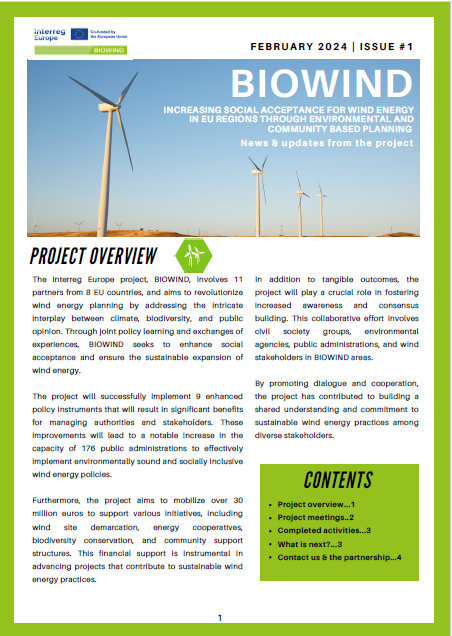BIOWIND 1st newsletter