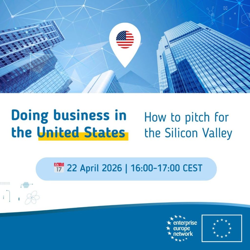 Διαδικτυακό Σεμινάριο Doing Business in the United States How to pitch for the Silicon Valley